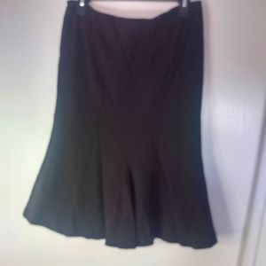Jones New York 100% Virgin Wool Skirt Size 10 Dark Brown